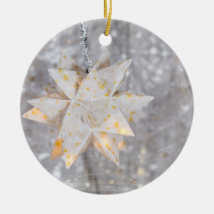 "STAR" VID CHRISTMAS CERAMIC ORNAIC JULGRANSPRYDNAD KERAMIK