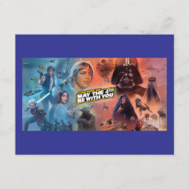 Star Wars-dagens gratulationskort (4:e maj) Vykort