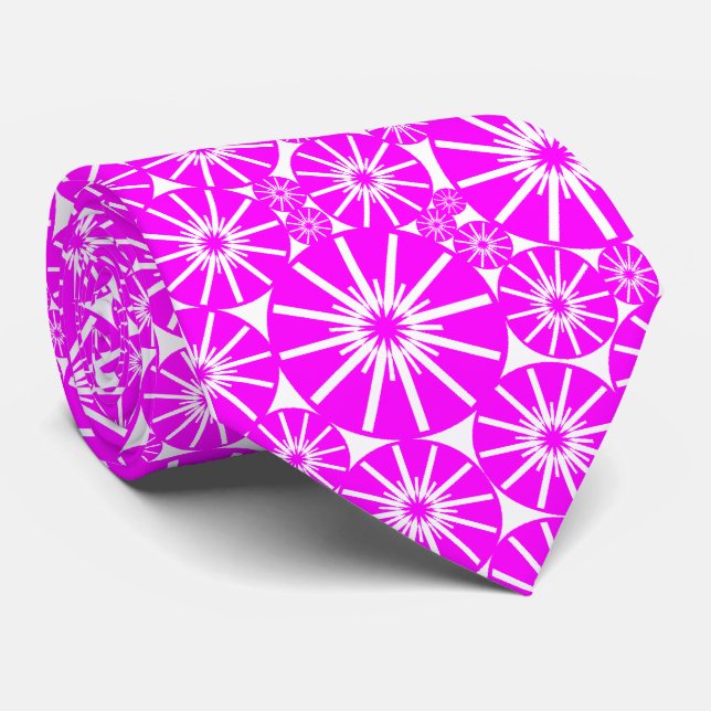 Star Wheel Mönster III - Magenta på White Slips (Rullad)