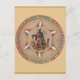 Star Whiskey-destillerad och berättigad ren Vykort