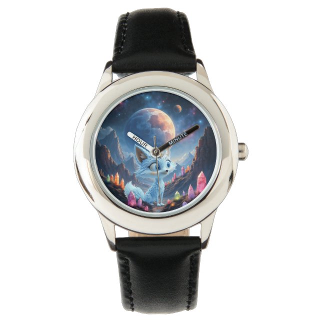 Star Whisper Fox – Väktare av kristalljus.  Armbandsur (Framsida)