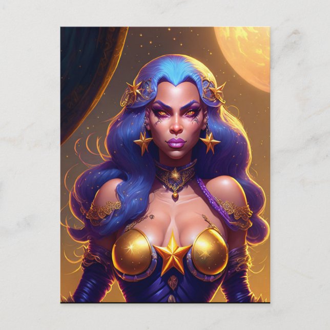 Star Witch Vykort (Framsida)