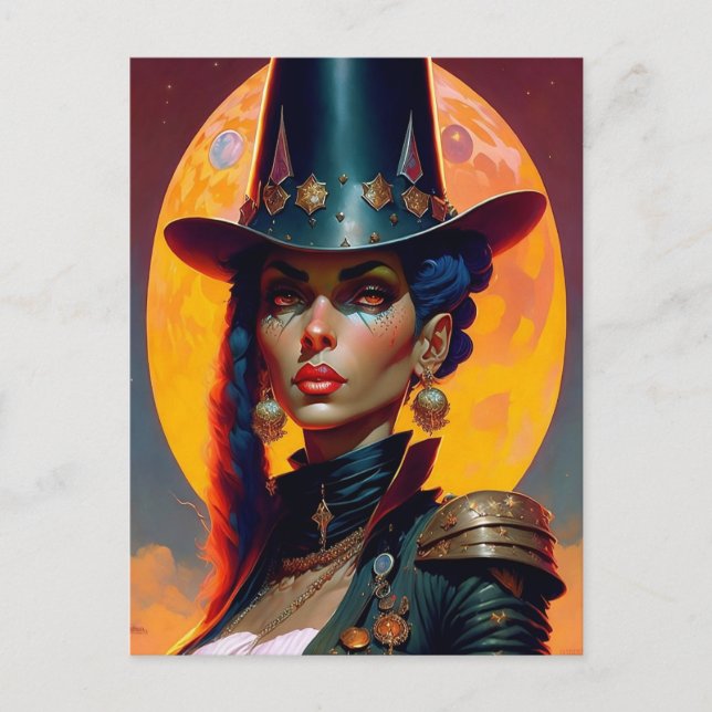 Star Witch Vykort (Framsida)