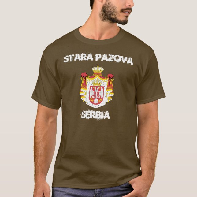 Stara Pazova, Serbien med jackande av arm T Shirt (Framsida)