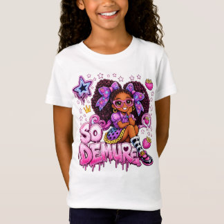 StarBerry™ Så Demur Lila Neon Graffiti T-Shirt