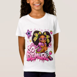 StarBerry™ So Demure Rosa Neon Graffiti T-Shirt