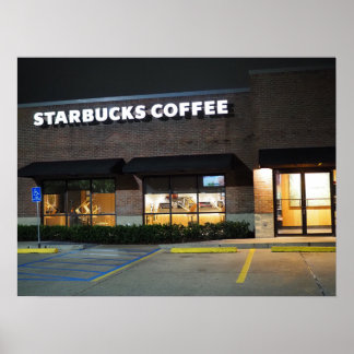 Starbucks efter stängningsdags poster