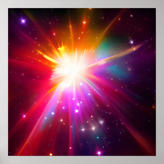 Starburst-bakgrund Poster