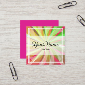 Starburst Color Business Card Fyrkantigt Visitkort