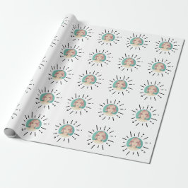 STARBURST | Enkel anpassad rolig fotoförpackningsp Presentpapper