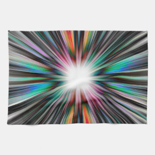 Starburst explosion mönster kökshandduk