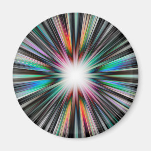 Starburst explosion mönster magnet