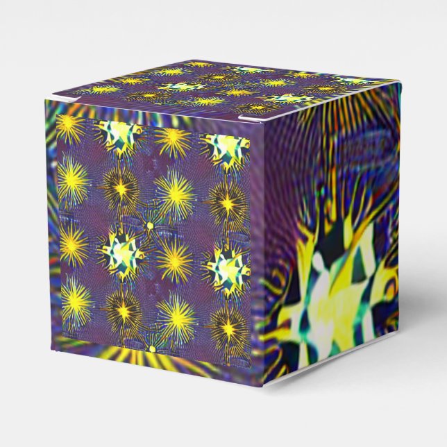 Starburst förmånslåda presentaskar (Framsidan Sidan)