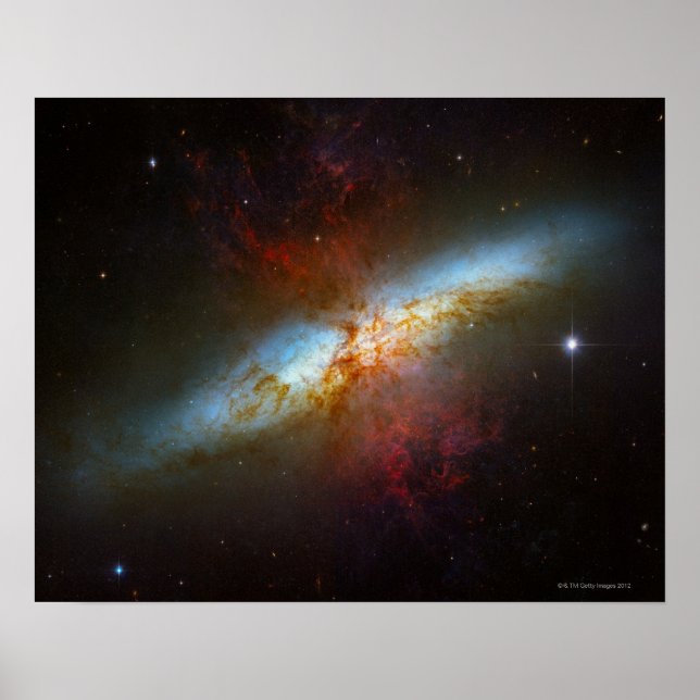 Starburst Galaxy M82 Poster (Framsidan)