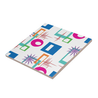 Starburst Geometric Multicolor Mönster Kakelplatta