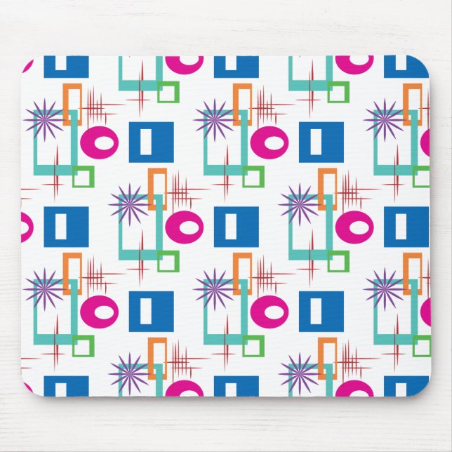 Starburst Geometric Multicolor Mönster Musmatta (Framsidan)
