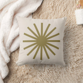 Starburst Guld & Linen White Kudde