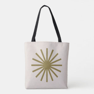 Starburst Guld & Linen White Tygkasse