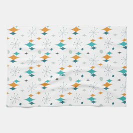 Starburst Mid Century Modern Mönster Kökshandduk