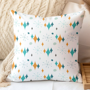 Starburst Mid Century Modern Mönster Kudde