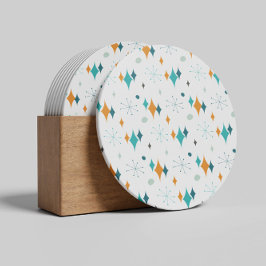 Starburst Mid Century Modern Mönster Underlägg