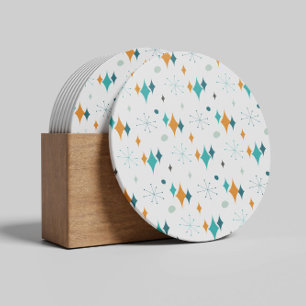 Starburst Mid Century Modern Mönster Underlägg