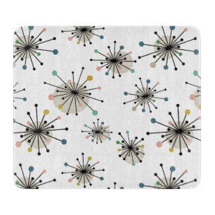 Starburst Mönster atomage Mid Century Modern Moder