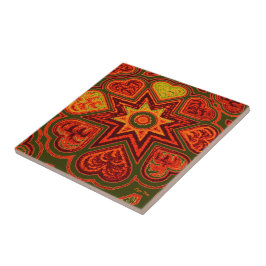 "Starburst of Kärlek" Trivet/Tile Kakelplatta