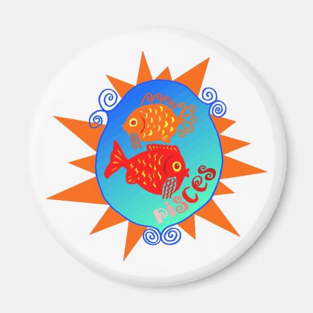 Starburst Pisces Magnet (Framsidan)