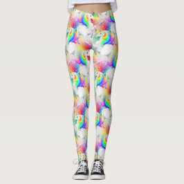 Starburst Princess Unicorn med Stars Leggings