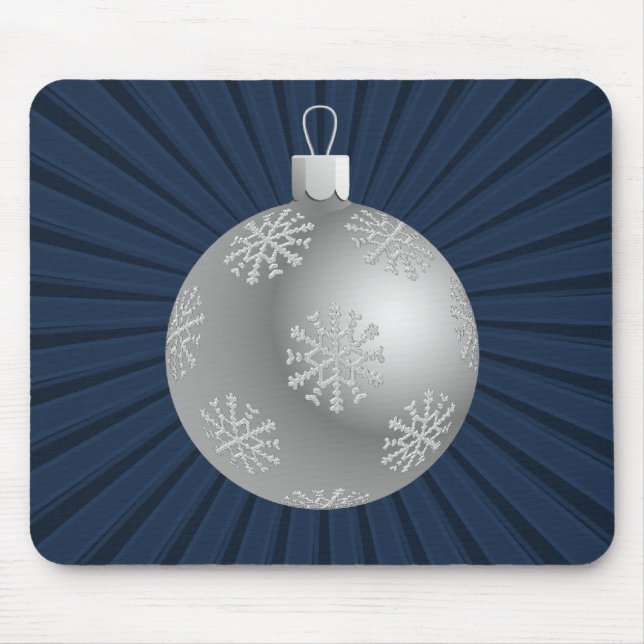 Starburst Rand Ornament Mousepad, Mörk blått Musmatta (Framsidan)