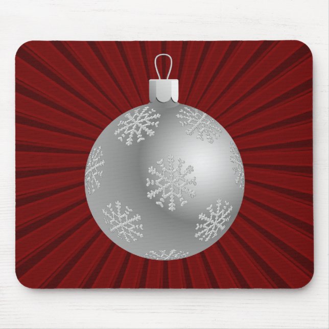 Starburst Rand Ornament Mousepad, Mörk Red Musmatta (Framsidan)