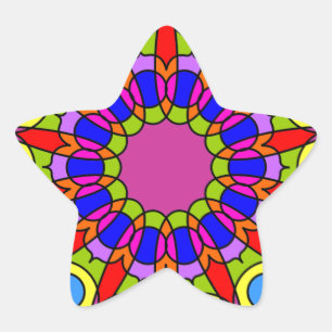 Starburst Stjärnformat Klistermärke