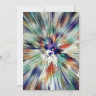 Starburst Tie Dye Julkort