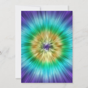 Starburst Tie Dye Julkort