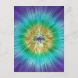 Starburst Tie Dye Vykort