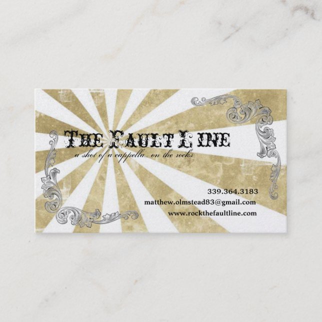 Starbust underhållningvisitkort visitkort (Framsida)