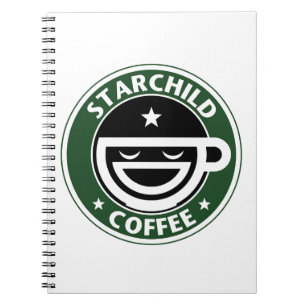 Starchild kaffe anteckningsbok med spiral