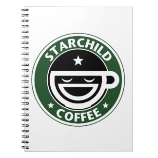 Starchild kaffe anteckningsbok med spiral