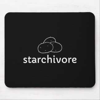 Starchivore potatisälskare växtbaserad och vegansk musmatta