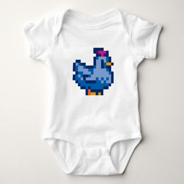Stardew Valley Blue Chicken T Shirt (Framsida)