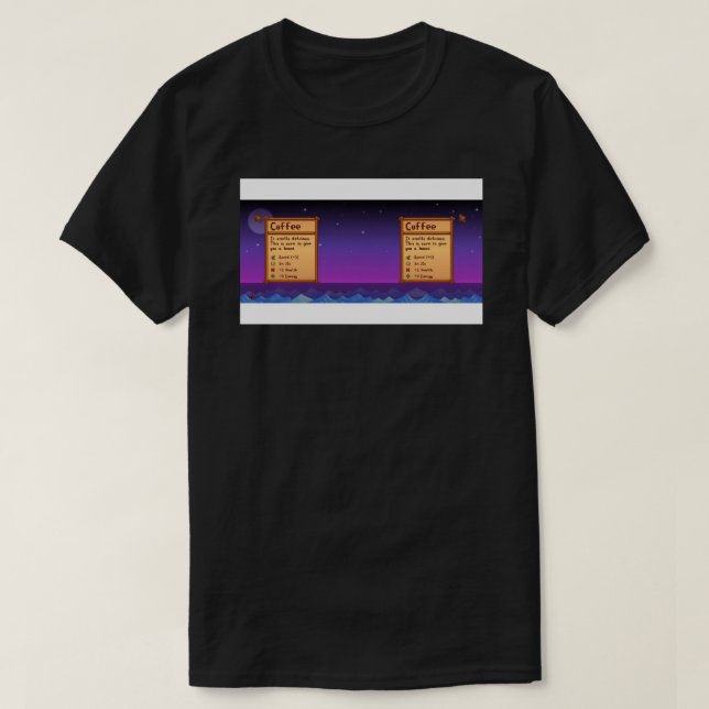 Stardew Valley Coffee Mugg.png T Shirt (Design framsida)