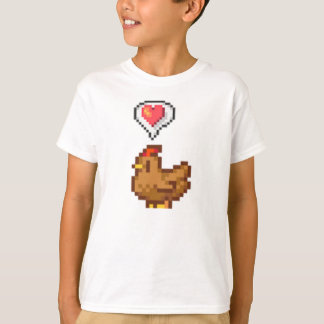 Stardew Valley Lycklig Brown Chicken T Shirt