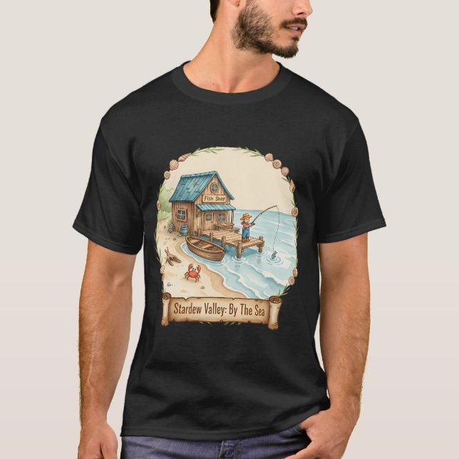Stardew Valley Vid Havet T Shirt (Framsida)
