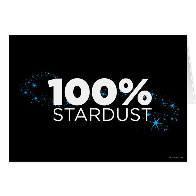 Stardust 100% hälsningskort (Framsidan Horizontal)