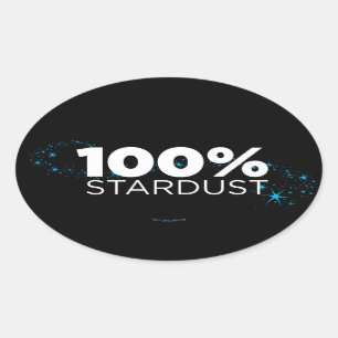 Stardust 100% ovalt klistermärke