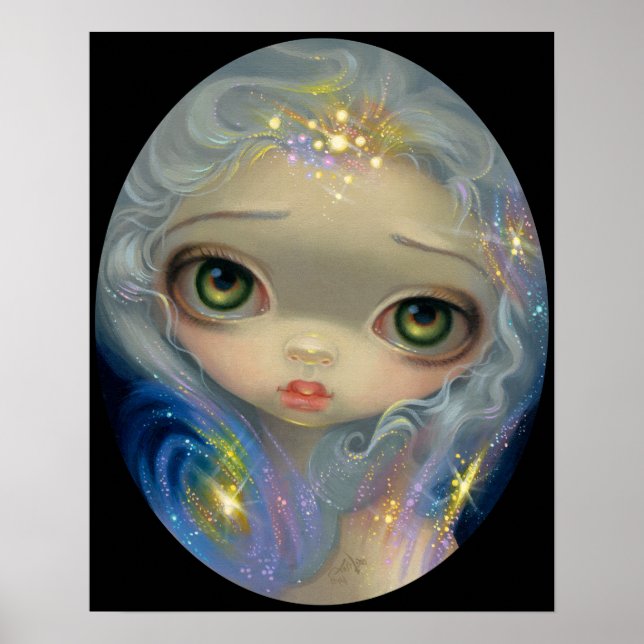Stardust Angel ART PRINT Big eyed art big ögon Poster (Framsidan)