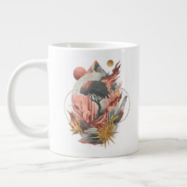 Stardust Bloom over Cosmic Step Jumbo Mugg