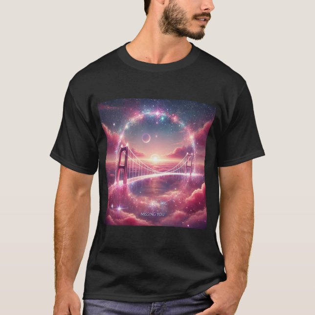 Stardust Bridge Kärlek Manar Tshirt T Shirt (Framsida)