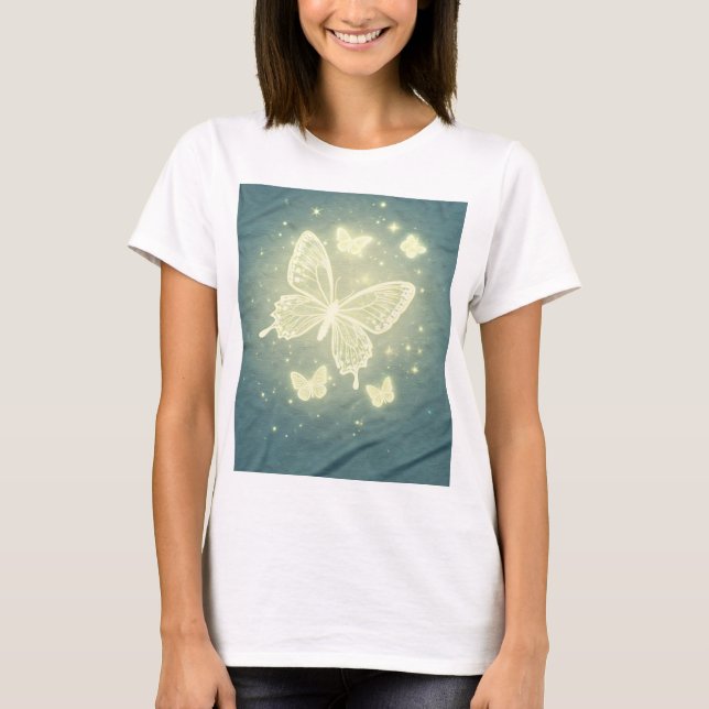 Stardust Butterflies T Shirt (Framsida)